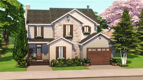 simdynasty|sims 4 suburban family house.